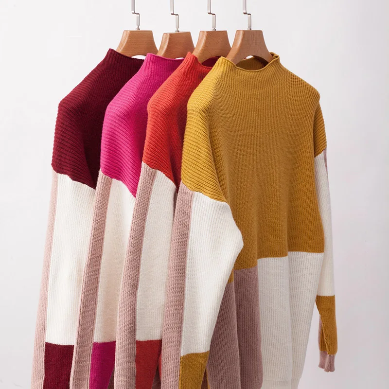 Женский свитер с длинным рукавом повседневный Свободный пуловер JS24 | Женская