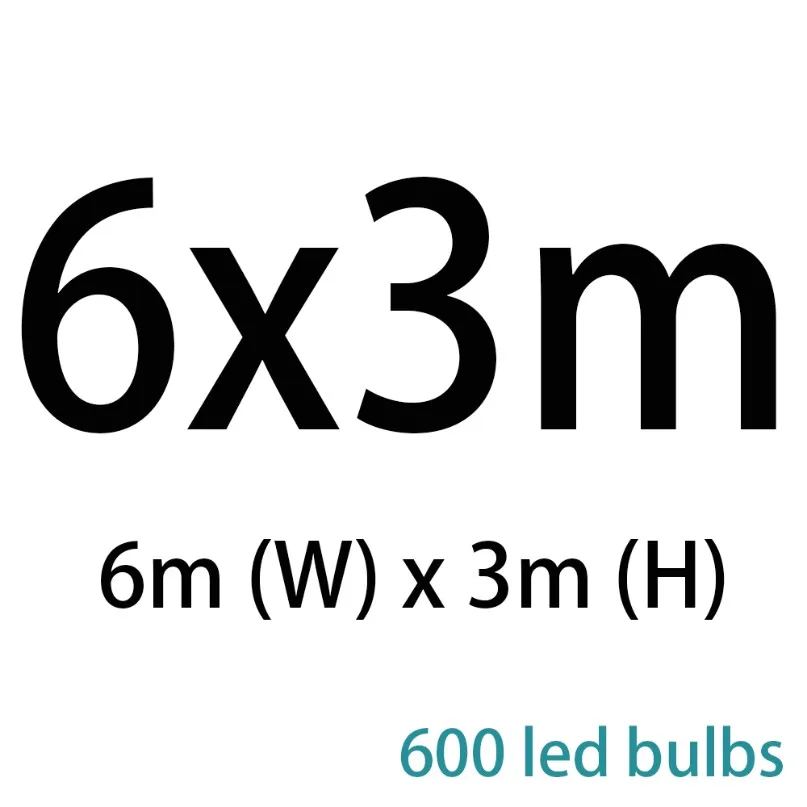 m 2x2/3x3/3x6 м Светодиодная сосулька, светодиодная занавеска, сказочный светильник, сказочный светильник, 300 светодиодный Рождественский светильник для свадьбы, дома, окна, вечерние украшения - Испускаемый цвет: m