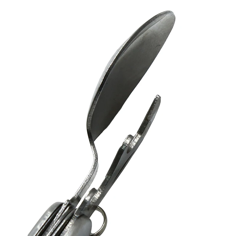 

4 in 1 Outdoor Camping Tableware Folding Spoon Fork Knife Opener Stainless Steel Portable Pocket Sets for Hiking Travel Survival