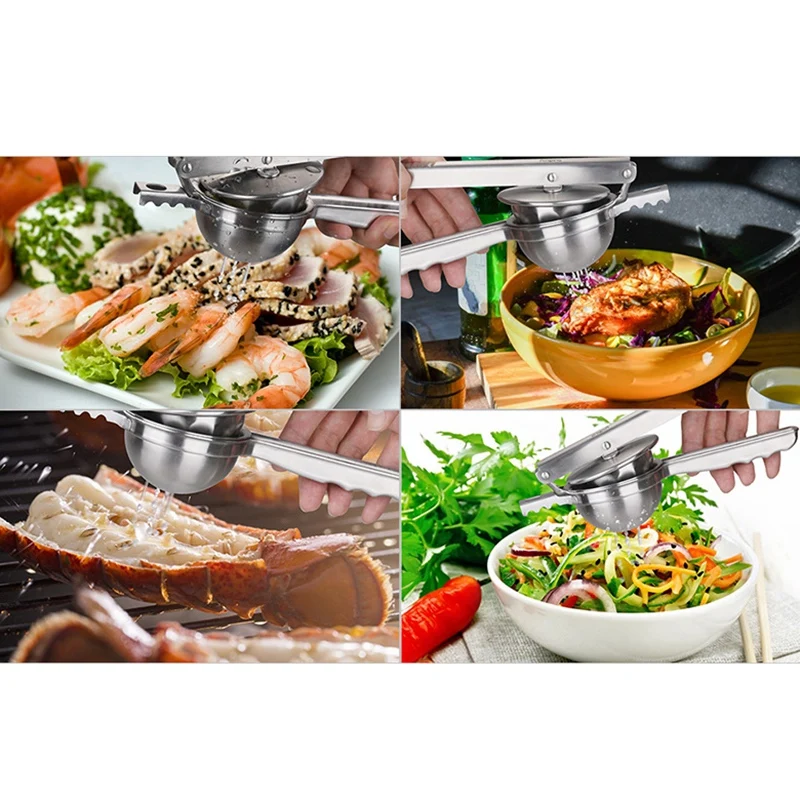 

Lemon Hand Manual Squeezers,Multifunctional Hand Fruits Squeezer Juicer, Large Stainless Steel Squeezer Press Juicer