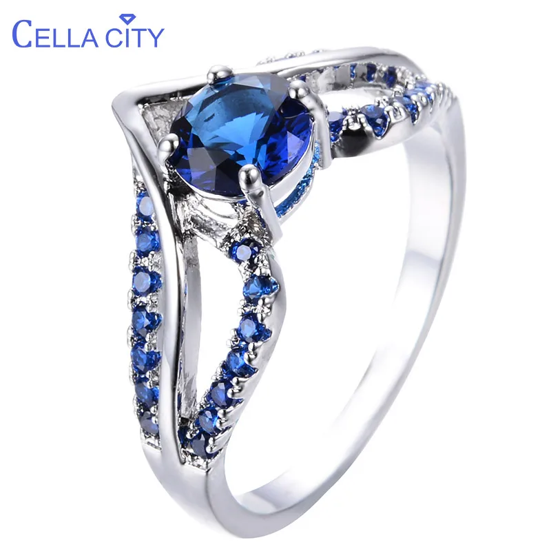 Целлюлозное Серебро 925 кольца для женщин ювелирные украшения с драгоценными