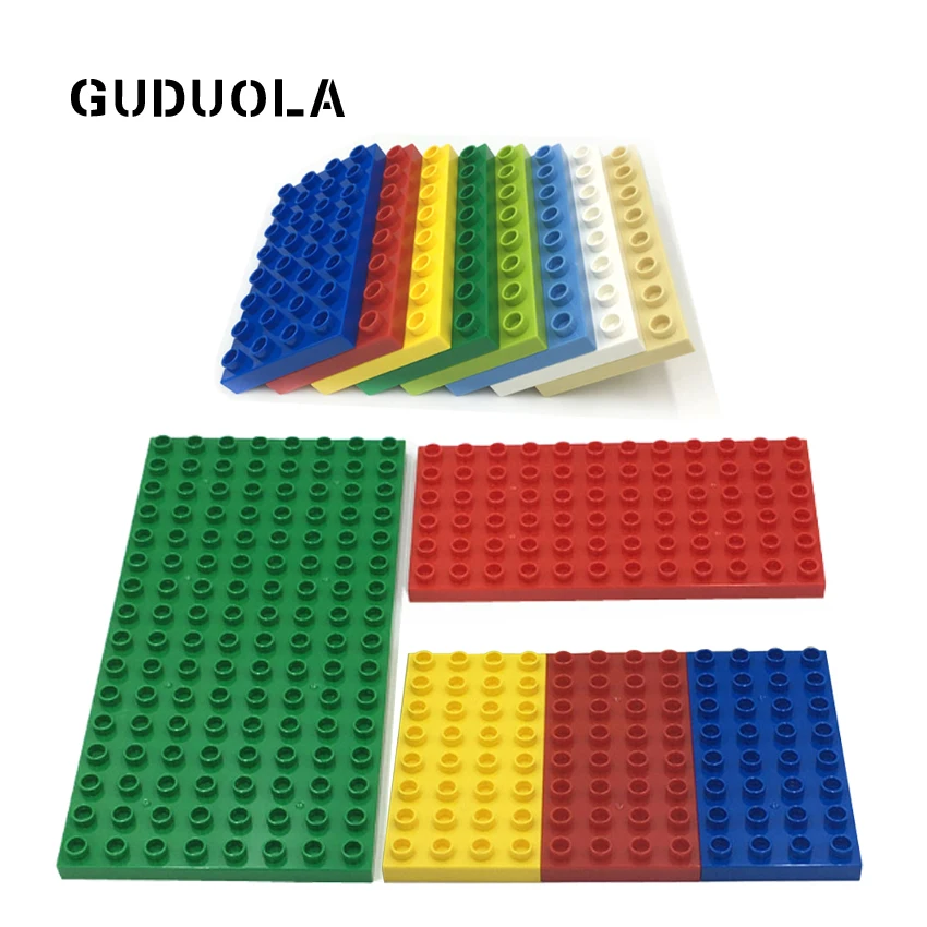 

Bricks Base Plate 8X16dots 6x12dots 4x8dots in Block Double Sided Baseplate Big Building Block Large Size Dots Accessories