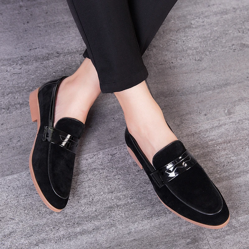 Мокасины мужские кожаные повседневная обувь для вождения лоферы свадебные