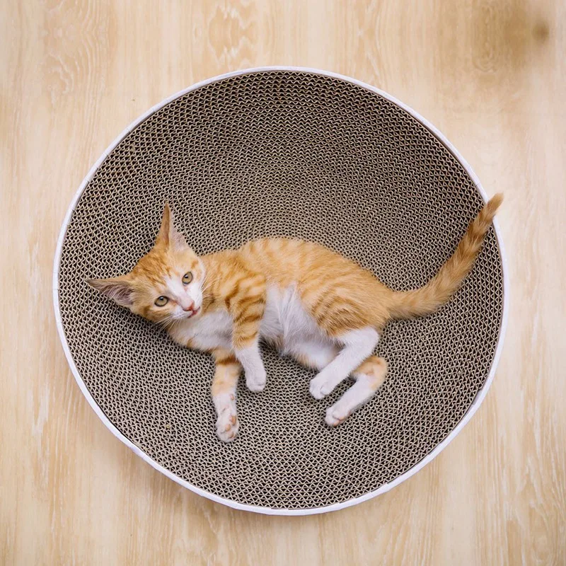 Кошечка для кошек кошечка скребок ногтей коврик кровать игрушка гофрированная