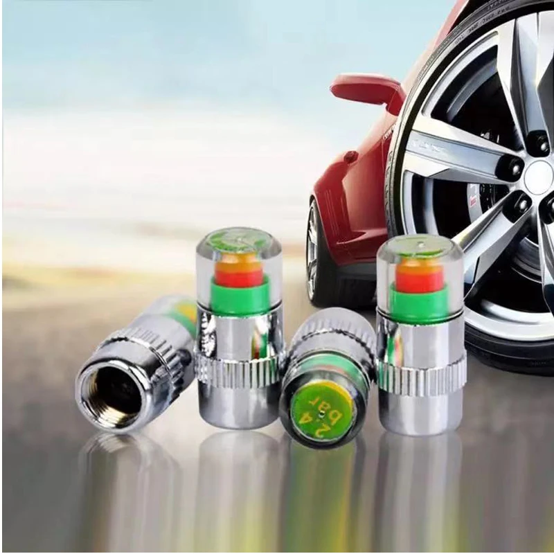 4 шт. автомобильный TPMS контроль давления в шинах клапан стволовых датчик крышек