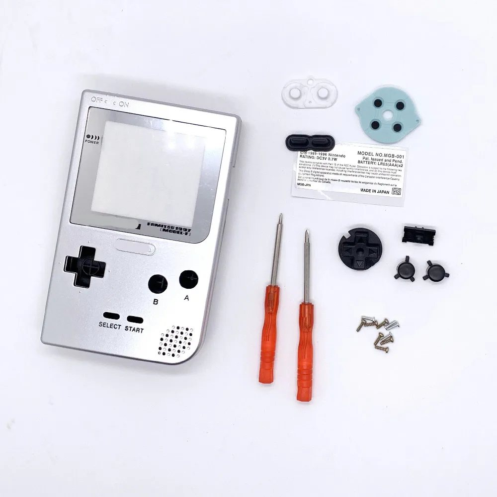 Хит полный чехол корпус замена для Gameboy Карманная игровая консоль GBP серый с