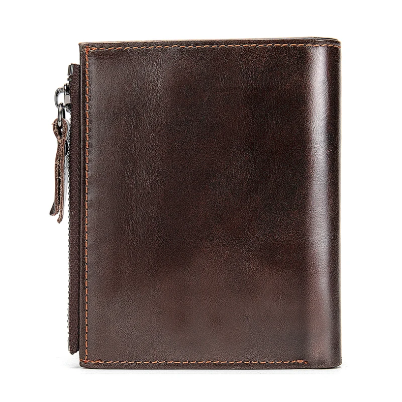 Короткий Мужской клатч Luufan кожаный мужской кошелек из натуральной кожи для монет