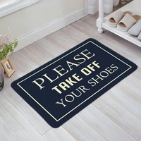 please take off your shoes doormat welcome home rectangle anti slip carpet rug bedroom entrance floor mats
