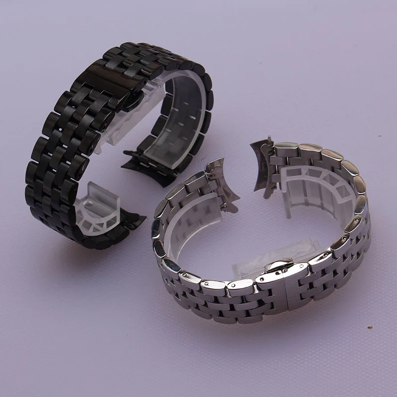 Ремешок из нержавеющей стали для мужских часов металлический браслет высокого