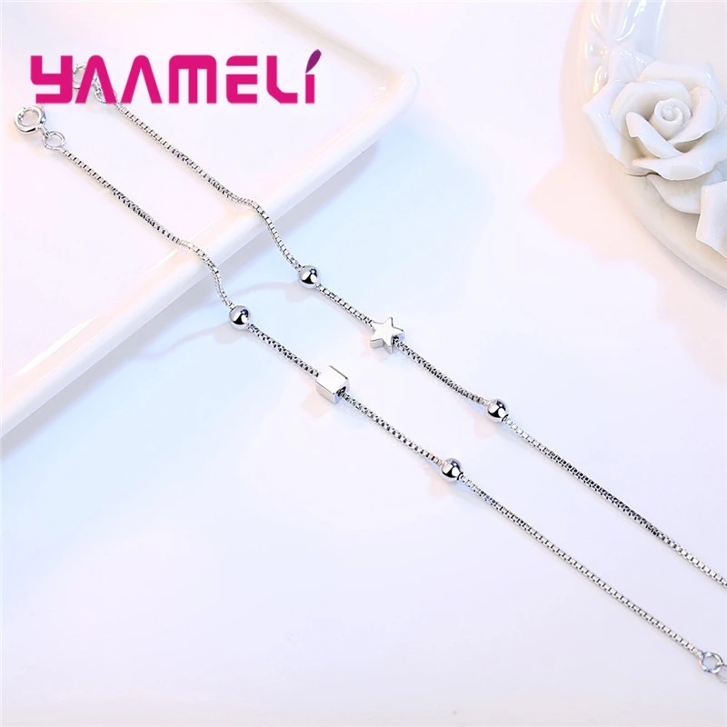 Новые модные браслеты для девочек из стерлингового серебра 925 пробы женская