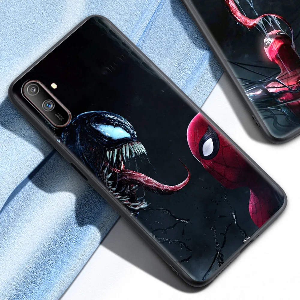 marvel phone case for oppo realme 8 c21 6 7 pro c3 a53 a9 gt xt a93 a52 7i 5 find x2 lite soft fitted coque venom free global shipping