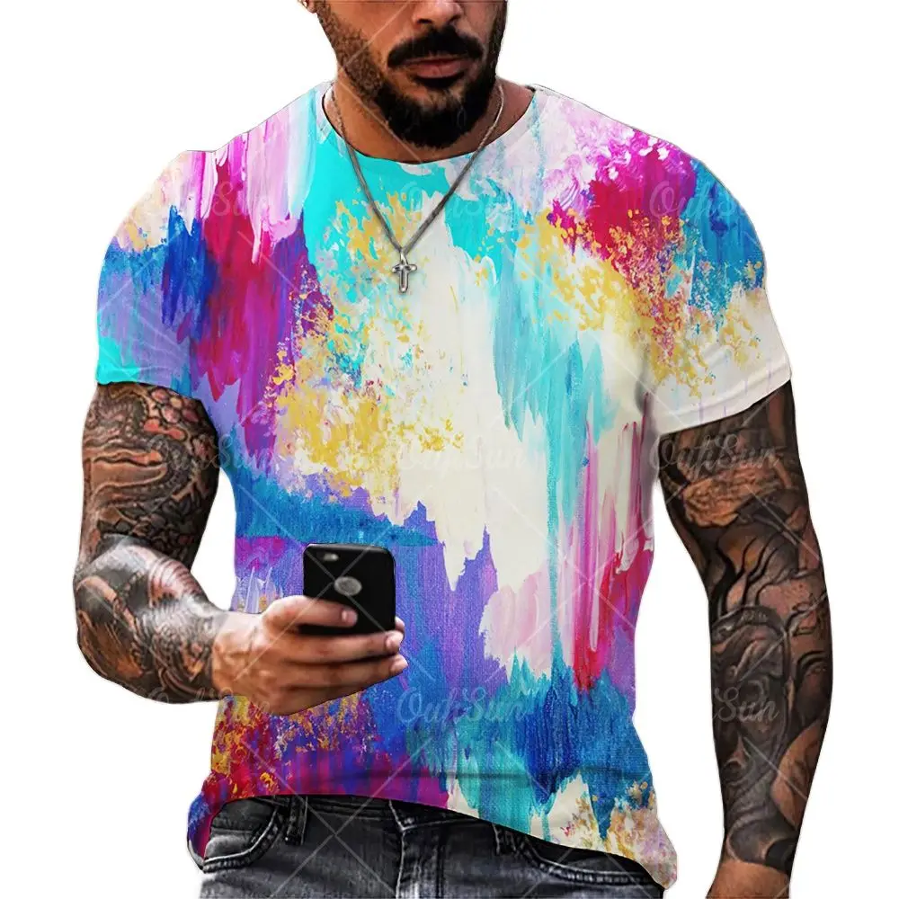 

Футболка вечерние ле хип-хоп для мужчин и женщин, модная тенниска оверсайз с коротким рукавом и 3D-принтом животных джунглей, повседневная од...