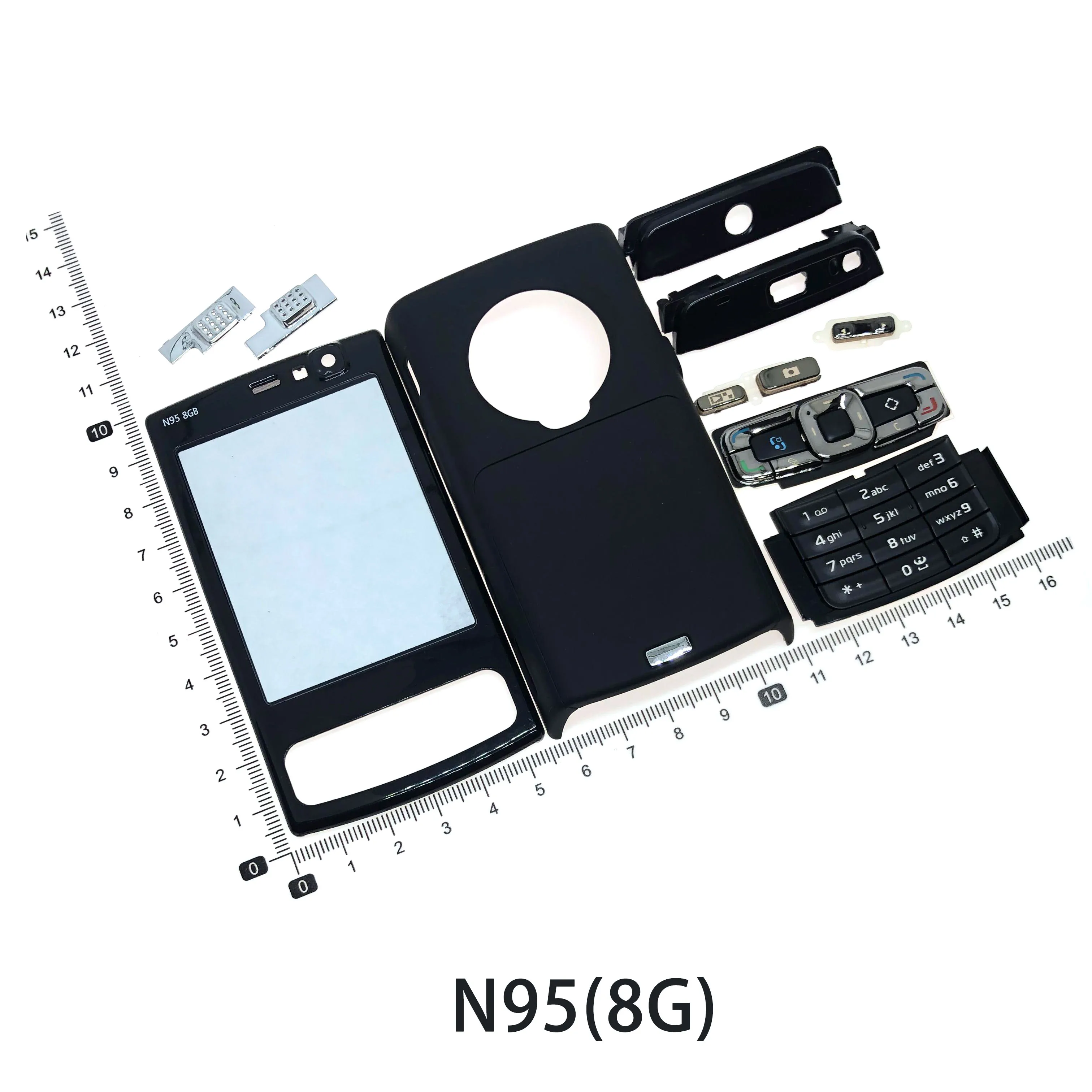 For Nokia N95 8G Housing Front Faceplate Frame Cover Case+Back cover/battery door cover+Keypad