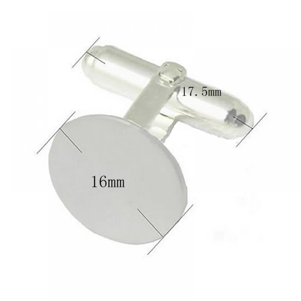 Запонки из французского стерлингового серебра для изготовления ювелирных