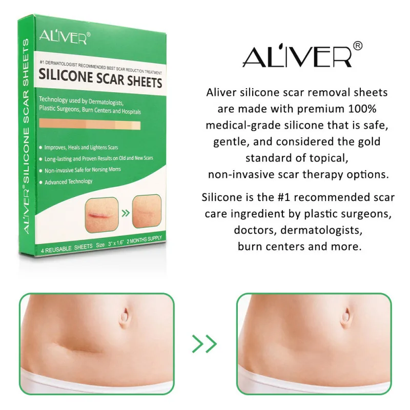 

Reusable Silicone Scar Sheets Removal Patch Acne Gel Scar Therapy Silicon Patch Remove Trauma Burn Sheet Skin Repair
