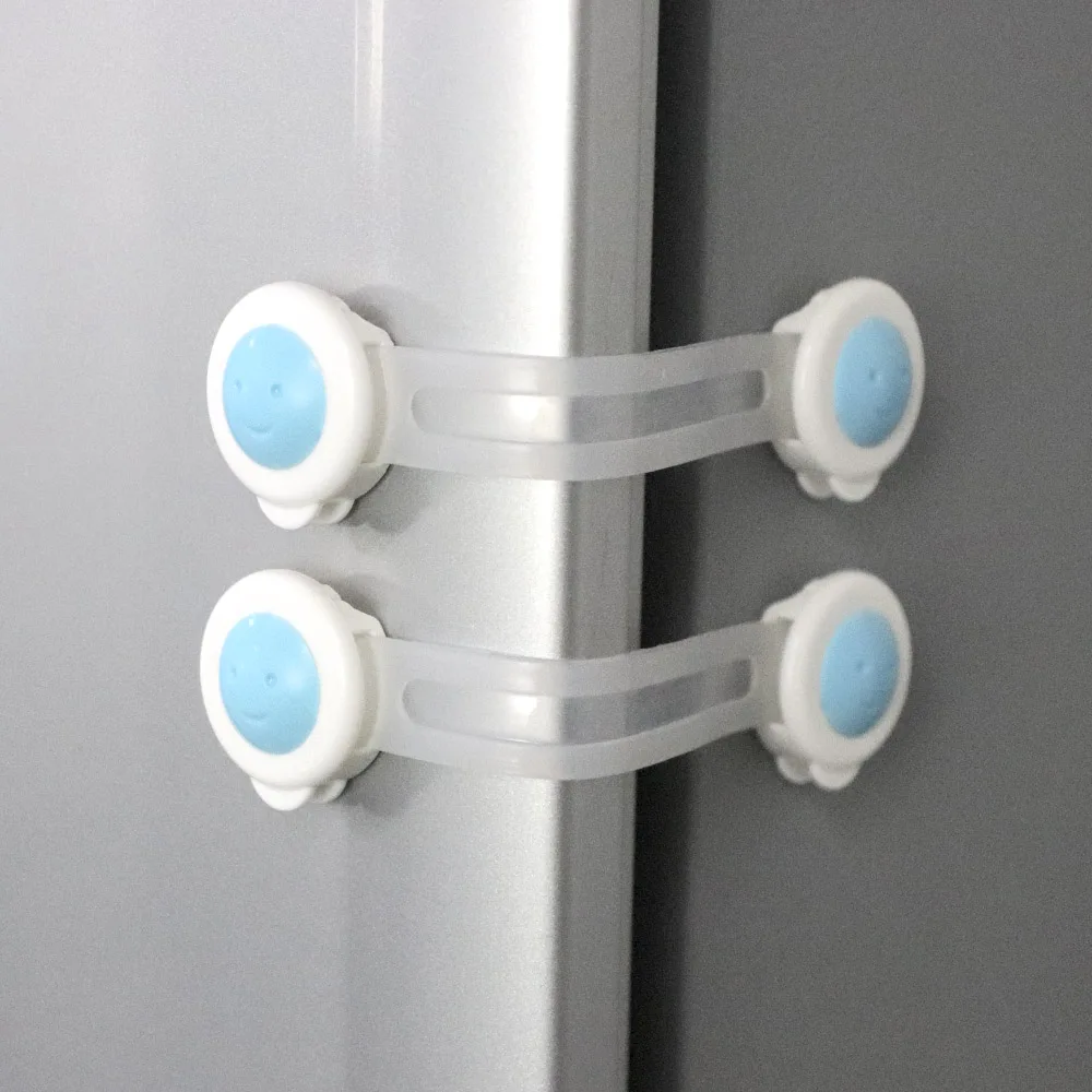 Cerradura de seguridad para beb&eacute;s, pestillo de seguridad para ni&ntilde;os, cajones, armarios, producto a prueba de ni&ntilde;os, 17 colores, 5 uds.-5