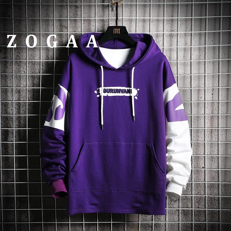 

ZOGAA 2021 New Hoodie Harajuku Style Men's Long Sleeve Printed Casual Jacket Loose Plus Size Sporty Fashion Streetwear S-5XL