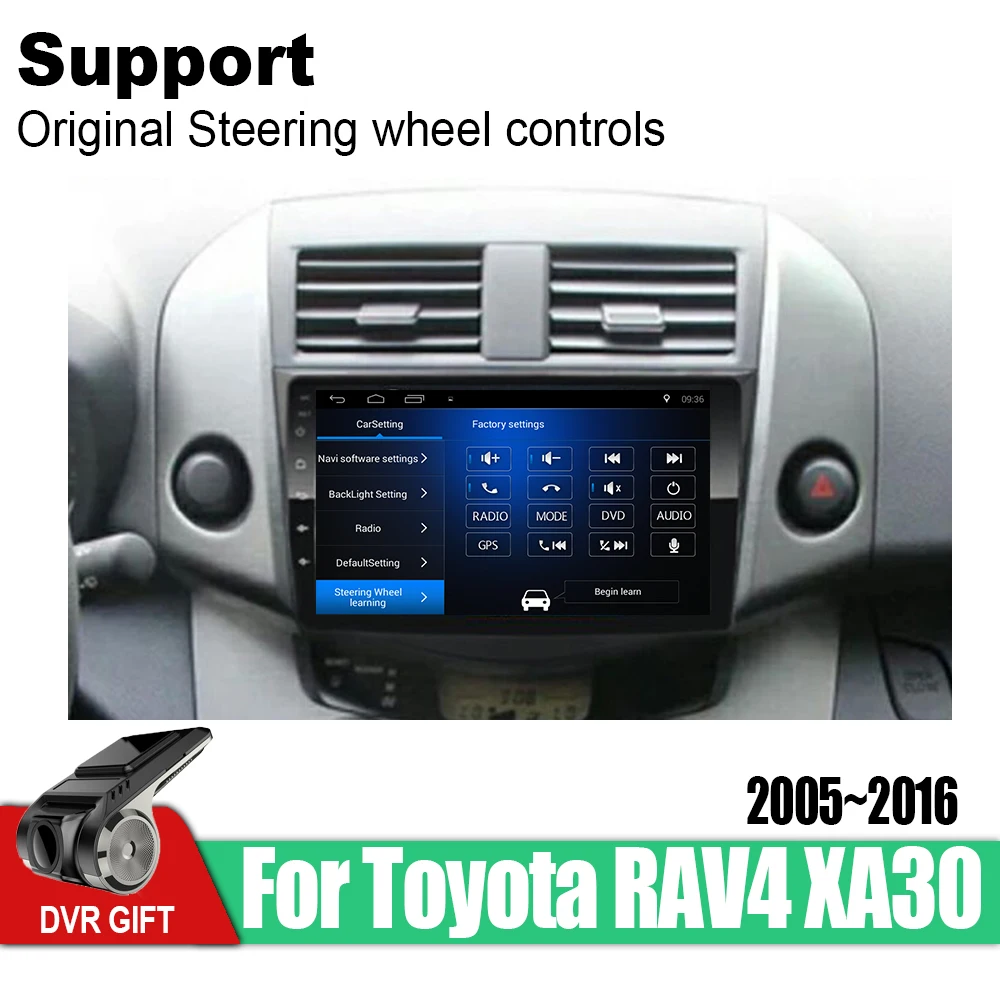 Автомобильный мультимедийный плеер ZaiXi с gps для Toyota RAV4 XA30 2005 ~ 2016 навигацией на Android