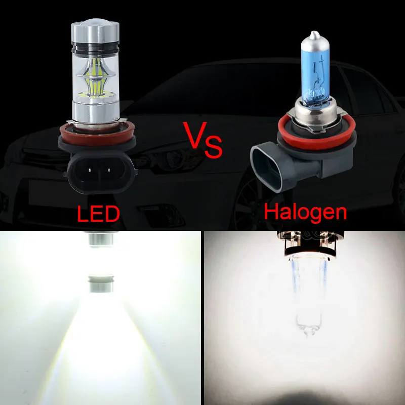 2 шт. x супер белый H8 H11 3030 20SMD светодиодный туман светильник дальнего света лампы 12V