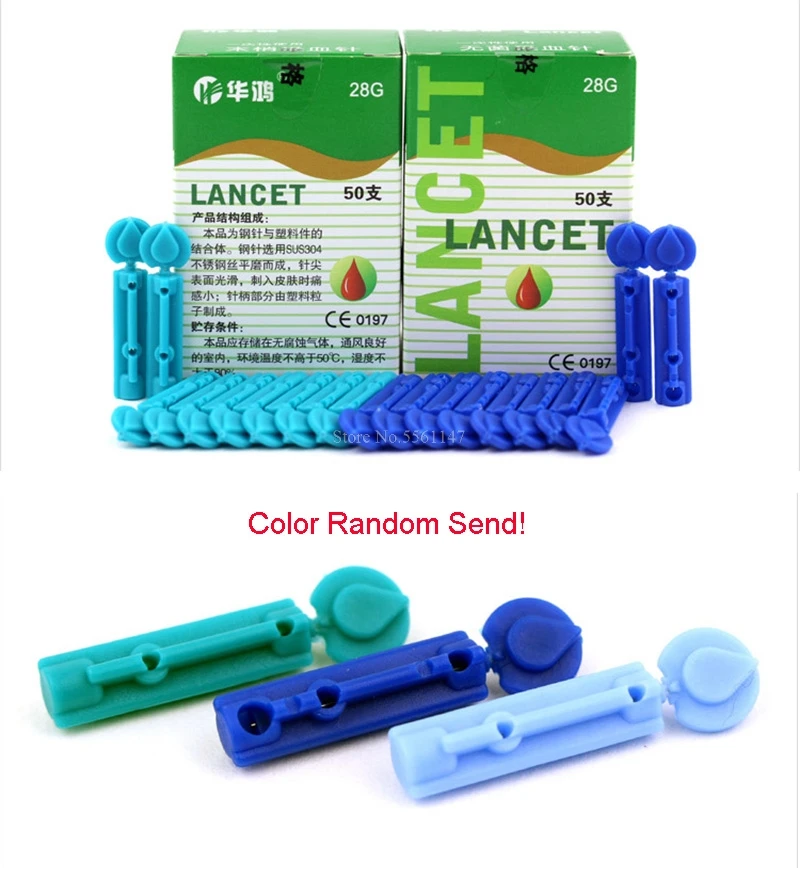 500 (10 коробок) игл массажная палочка для ручки одноразовые стерильные ланцеты
