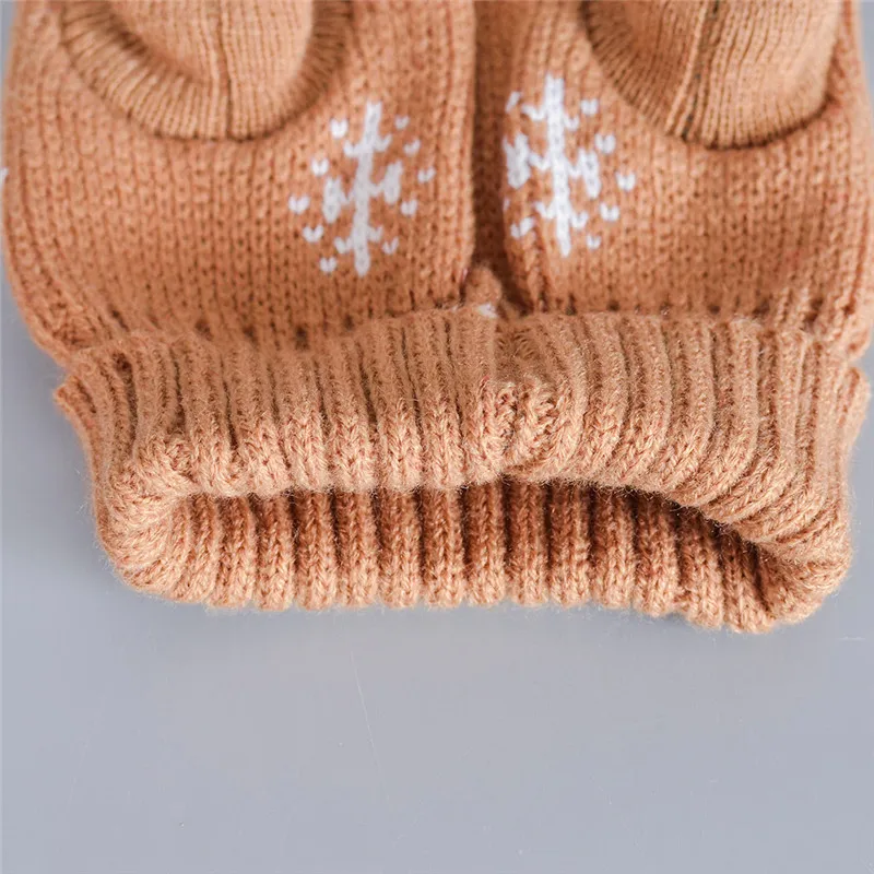 Теплый Рождественский свитер с высоким воротником для собак и кошек одежда