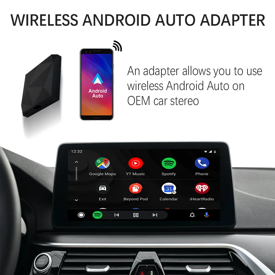 

Original cars Android multimedia adapter support Android 11.0 mobile phone use,wireless Android Auto for Volkswagen/Hyundai/Audi
