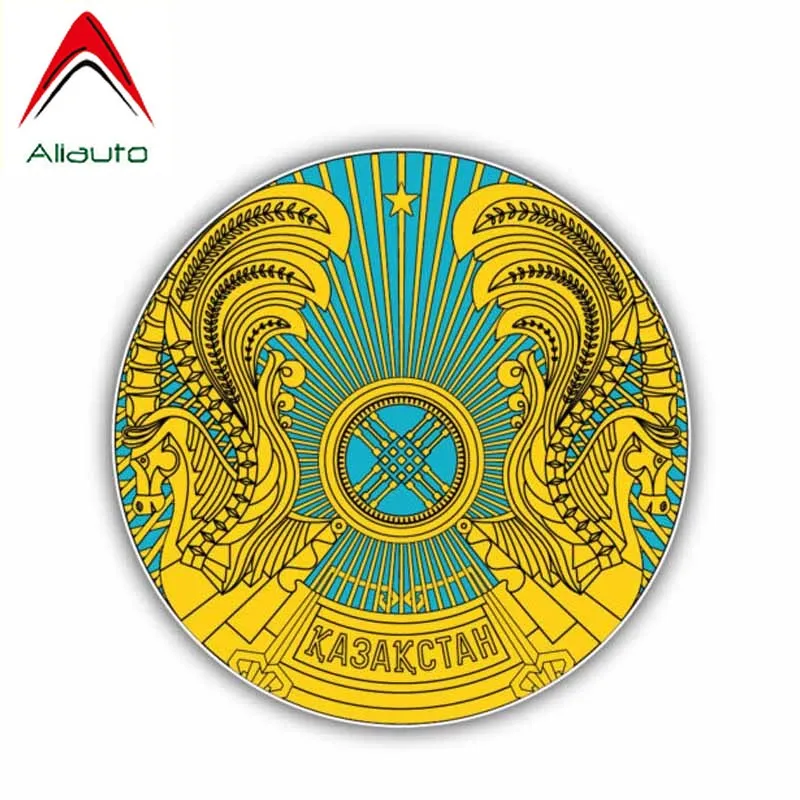 Модная Автомобильная наклейка Aliauto Казахстан флаг герб оружия ПВХ Обложка