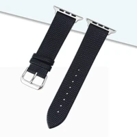 alk apple watch band for iwatch series 54321 lizard pattern genuine leather black bracelet strap wristband 38 40mm 42mm 44mm