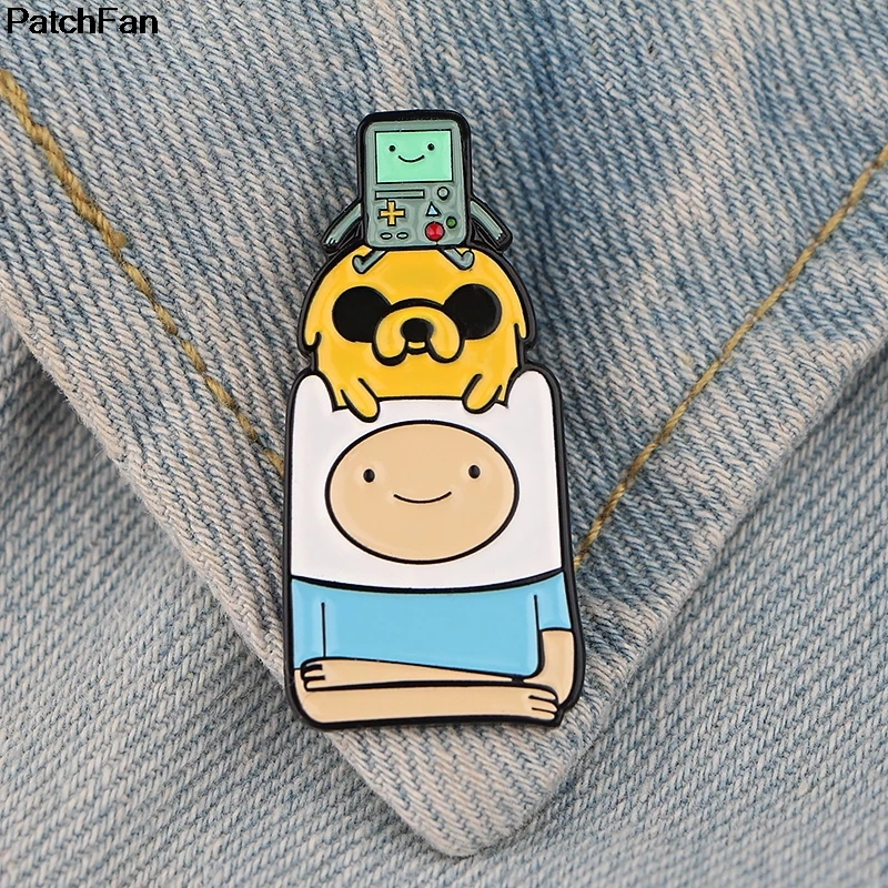 

A3027 Patchfan Enamel Pins Cartoon Cute Brooches Lapel Pin Shirt Bag Funny Animal Badge Jewelry Gift Fans Friends