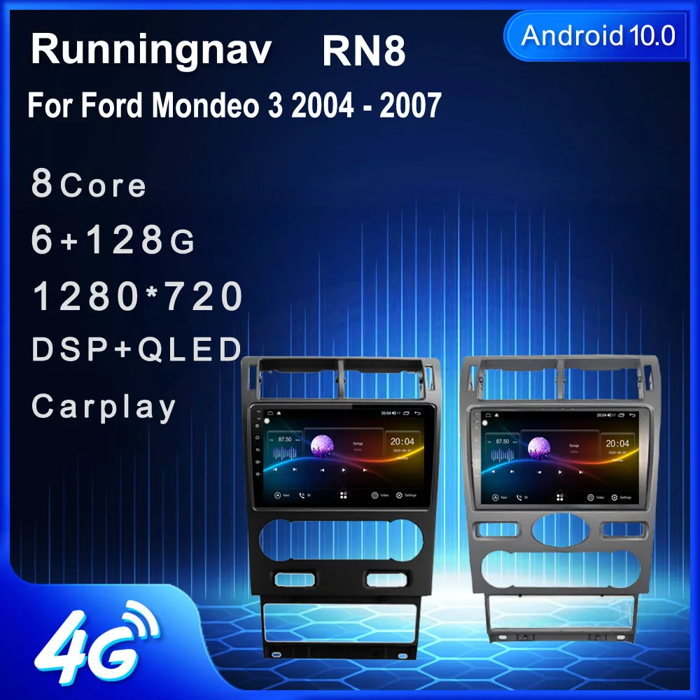 Мультимедийный проигрыватель для автомобиля Android 10 1 Ford Mondeo 3 2000 2001 2002 2003 2004 2005 2006