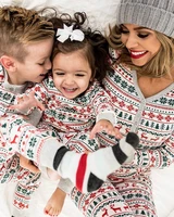 family christmas sleepwear pajamas set baby girl rompers pyjamas mother daughter father son matching clothes family look outfit