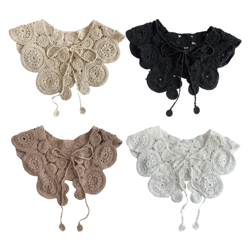 Винтажном этническом стиле Вязаная шаль шарф с принтом в виде кружков для