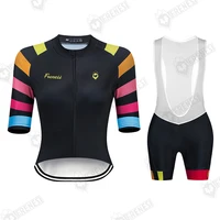 2021 frenesi cycling jersey women shirts bike shorts summer bicycle suits pro team clothing colombia ropa ciclismo maillot set