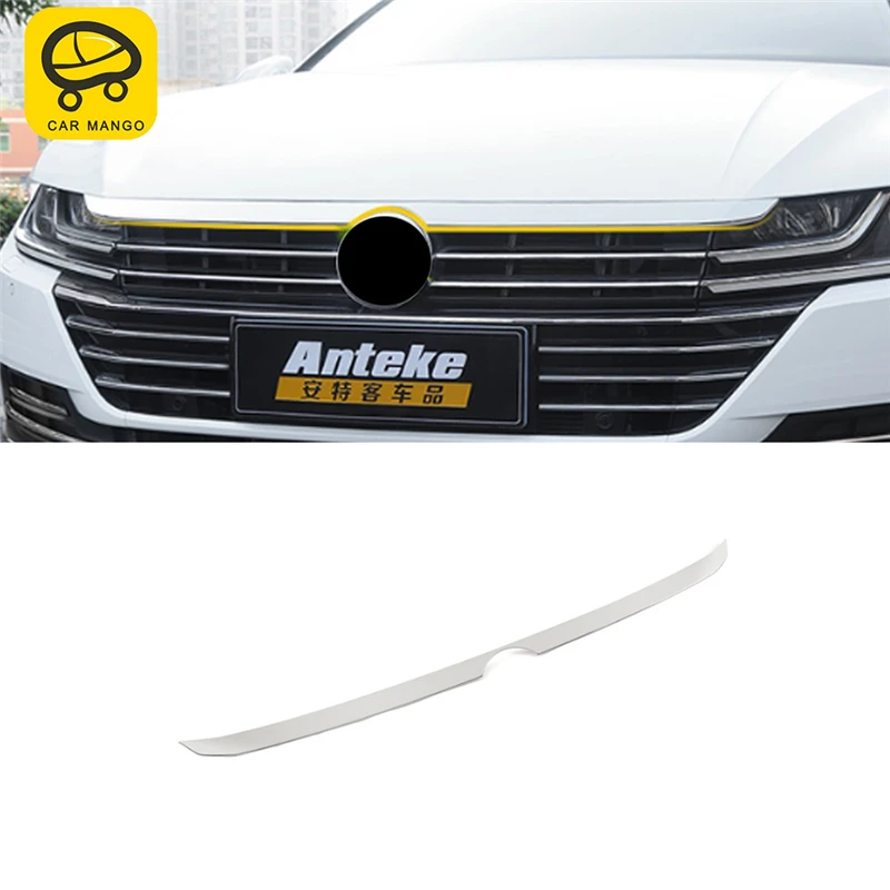 Carманго для Фольксваген Arteon автомобильный Стайлинг передний колпак-Решетка Логотип Крышка Накладка наклейка хромированная накладка внешние аксессуары