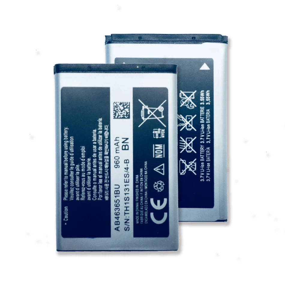 Для Samsung Аккумулятор для S5620I S5630C S5560C W559 J808 F339 S5296 C3322 L708E C3370 C3200 C3518 S5610 AB463651BU 1000