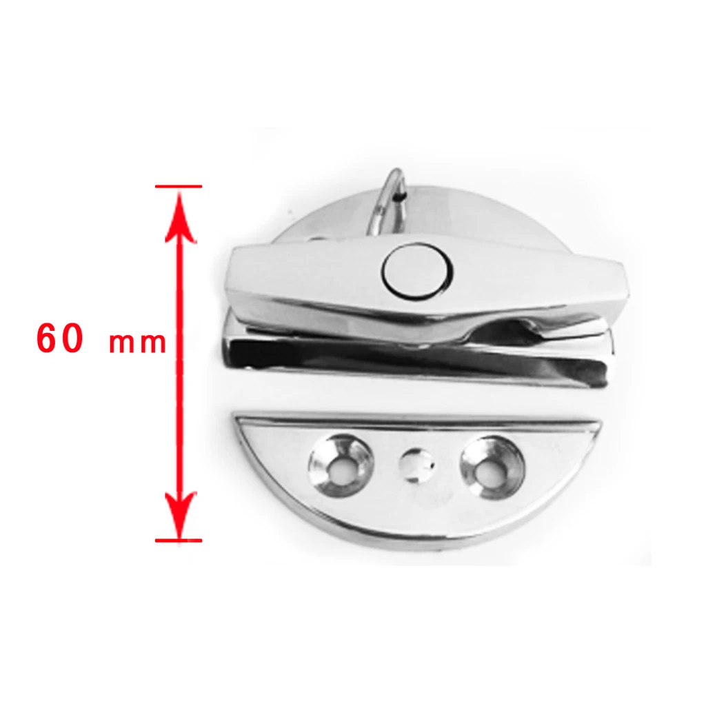 

Boat Latch/Catch Turn Twist Button for Kayak Canoe Door Cabinet - Round 55mm 2.17-inch - Marine 316 Stainless Steel