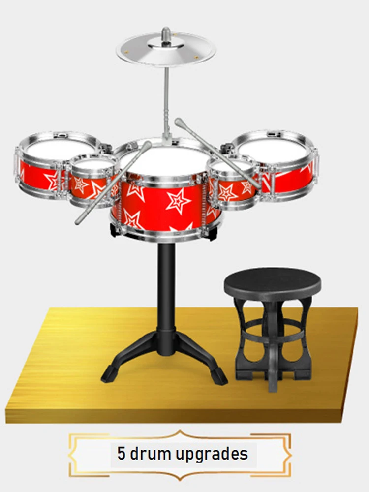 Игрушки для детей Дети джазовая барабанная установка музыкальные инструменты