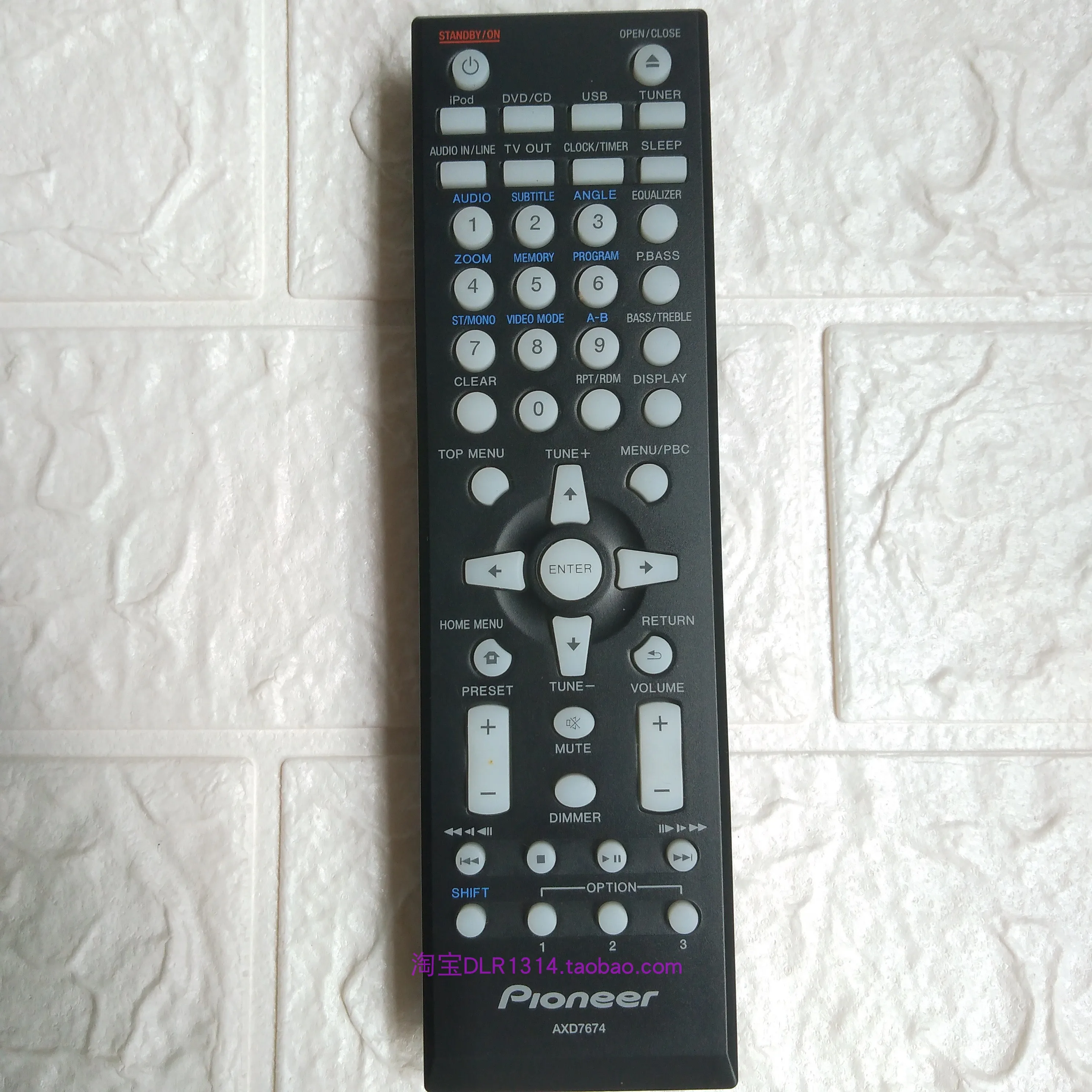 

is suitable for original Pioneer X-CM51V CM52V series DVD/CD/iPod combination audio remote control