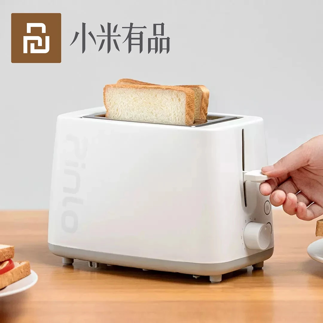 Original Youpin Pinlo 750w Electric Bread Toaster Stainless Steel Bread Baking Maker Machine for Sandwich Reheat Kitchen Toast
