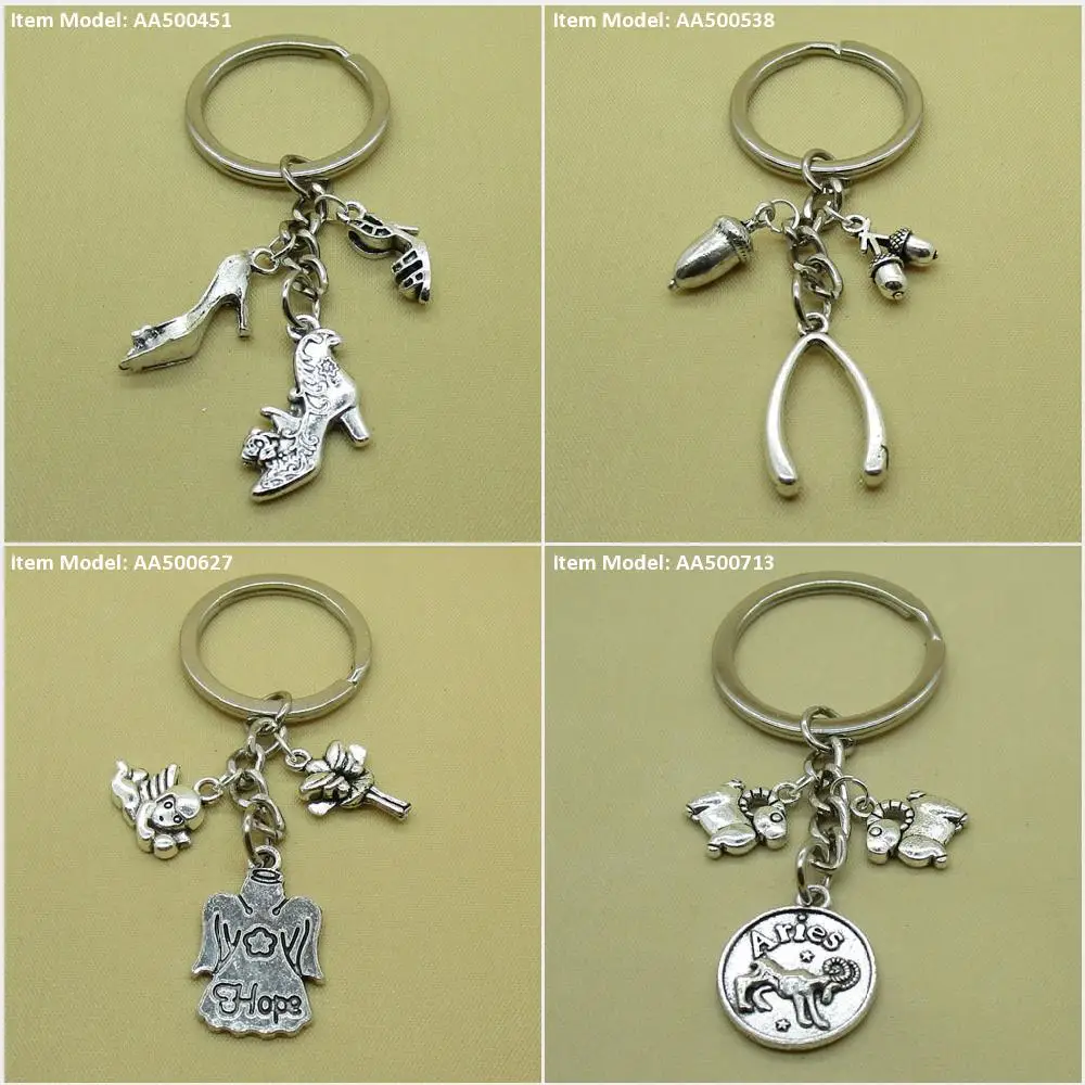 Брелок для ключей туфли каблуки высокая кость желание фрукты желуди Надежда