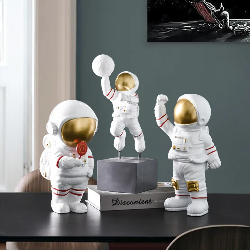 

Креативная статуя астронавта космонавта, украшение для автомобиля, художественные ремесла, скульптура для дома, офиса, настольное украшени...