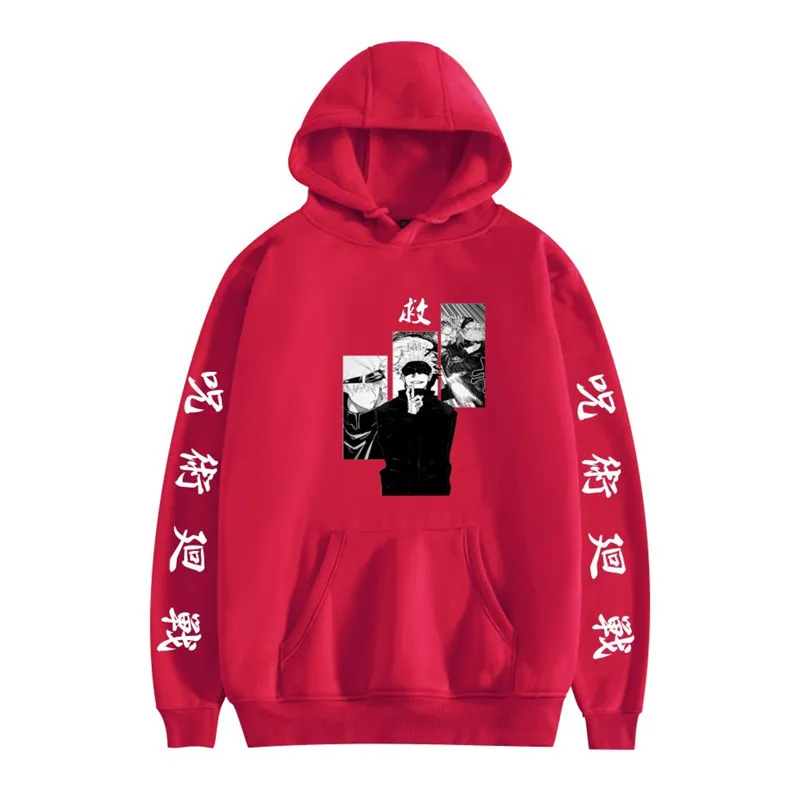 

Hot Anime Hoodies Jujutsu Kaisen Hooded Sweatshirts Men/women Casual Oversized Pullovers Autumn Winter Fashion Clothes Print New