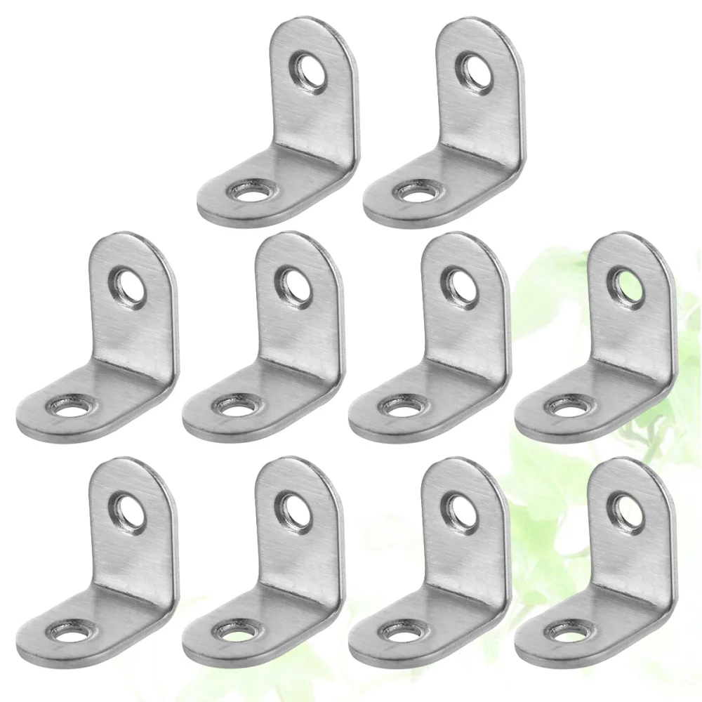 Угловые кронштейны из нержавеющей стали толщиной 2 мм 90 градусов 25x25x16 с винтами