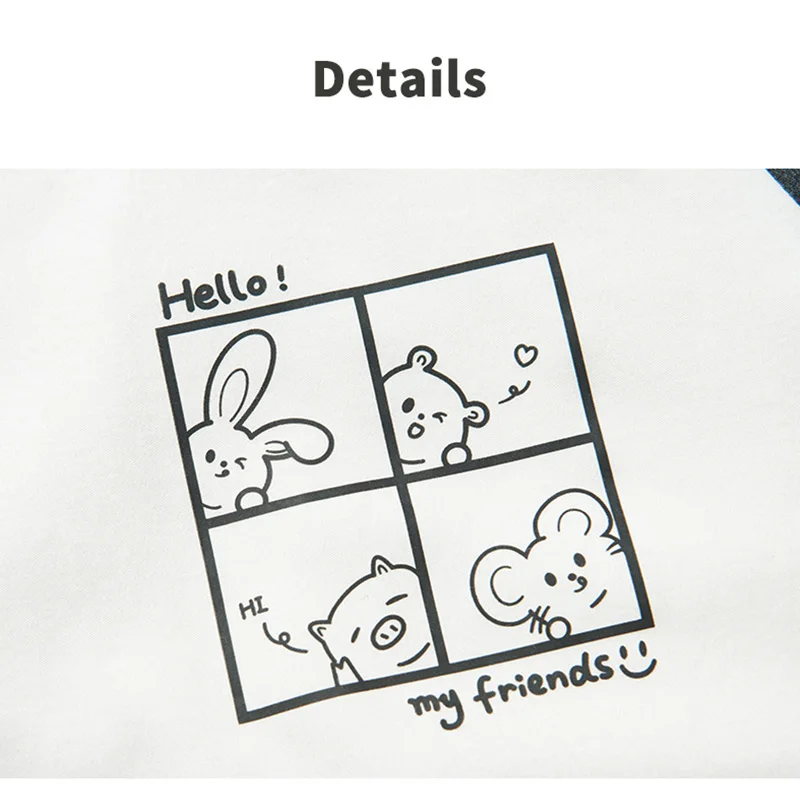 

ATUENDO Spring Fashion Kawaii Pajama Sets for Women Autumn Warm Satin Soft Sleepwear 100% Cotton PJS Atoff Home Silk Nightwear