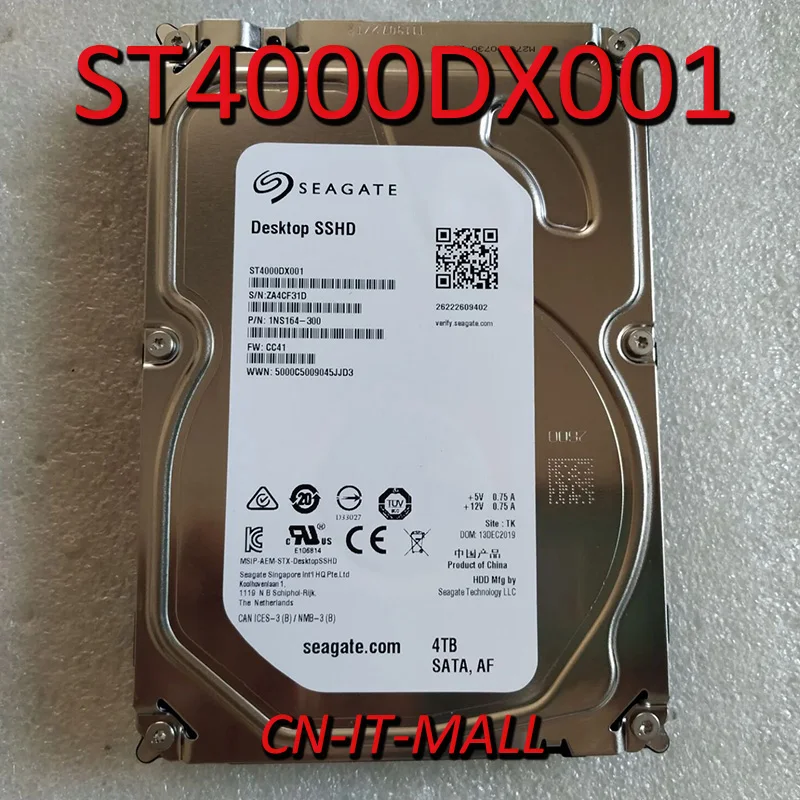 Seagate Desktop SSHD ST4000DX001 4 ТБ 64 МБ кэш SATA 6 0 ГБ/сек. 3 5 &quotтвердотельный гибридный