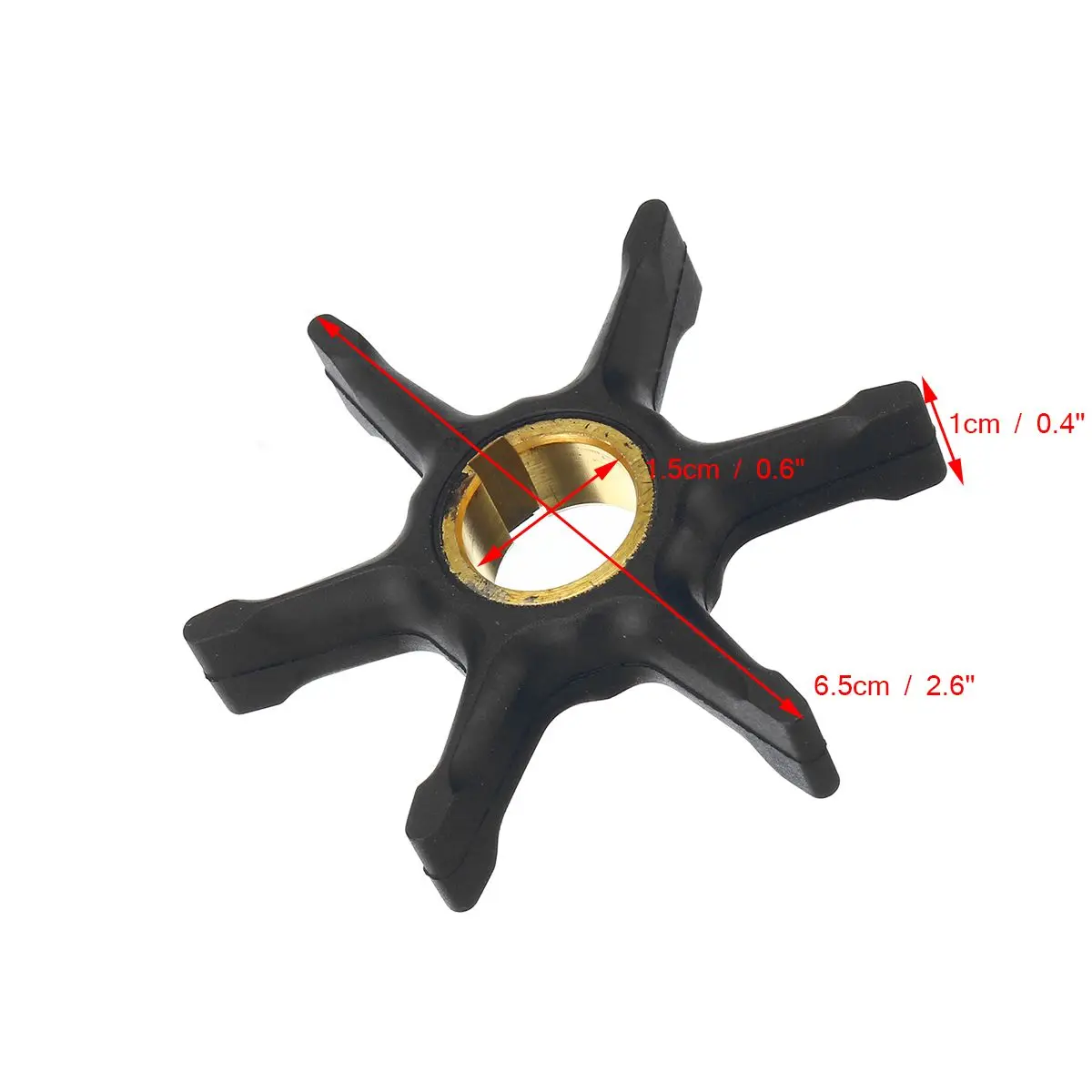 

Water Pump Impeller Boat Engine Impeller 6 Blade for Evinrude 25/28/30/33/35/40HP Outboard Engine 378891/775521 Boat Accessories