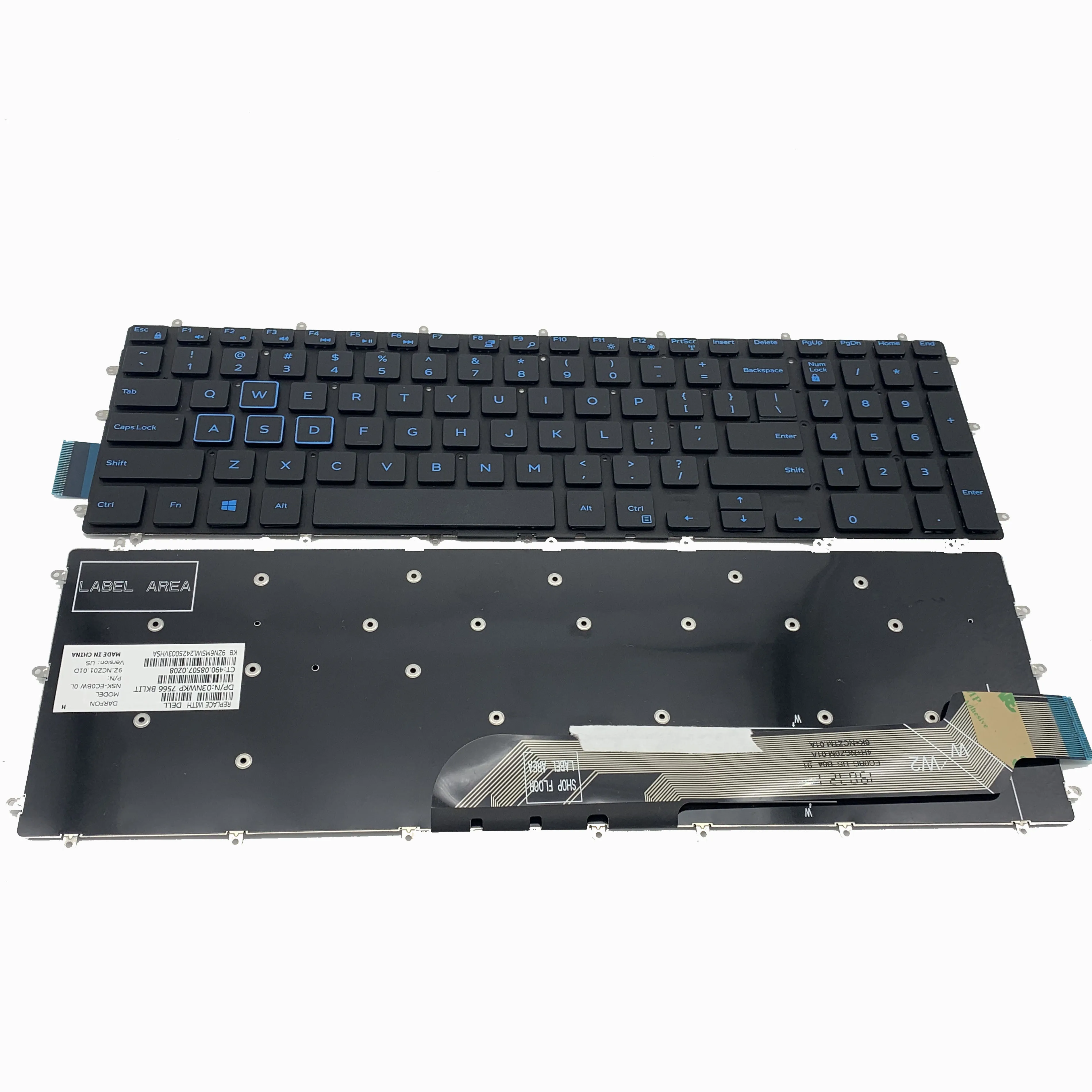 Новый для Dell Inspiron 15 5565 5567 5570 5575 7566 7567 G3 3579 3779 3583 G5 5587 G7 7588 US клавиатура|Клавиатуры
