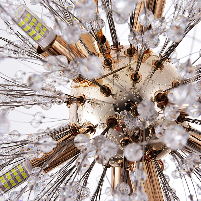 Скандинавский Лофт Хрустальный Одуванчик светодиодный светильник iing Spark Ball