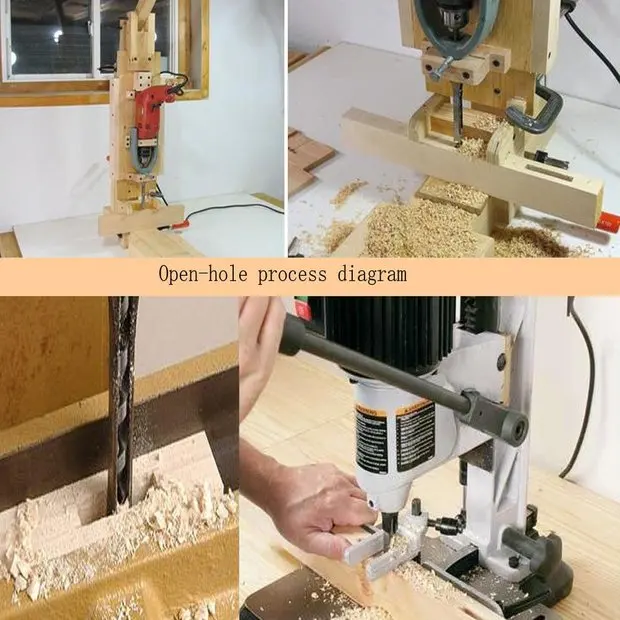 

2Pcs Wood Drill Bits Square Hole Drill Bits Woodworking Mortising Chisel Countersink Bit Kits Tools (3/8 Inch 1/2 Inch)