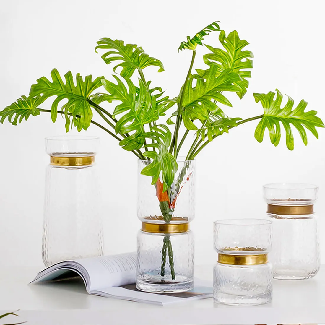 Отличные недорогие Мексиканская искусственные растения зеленые листья в форме